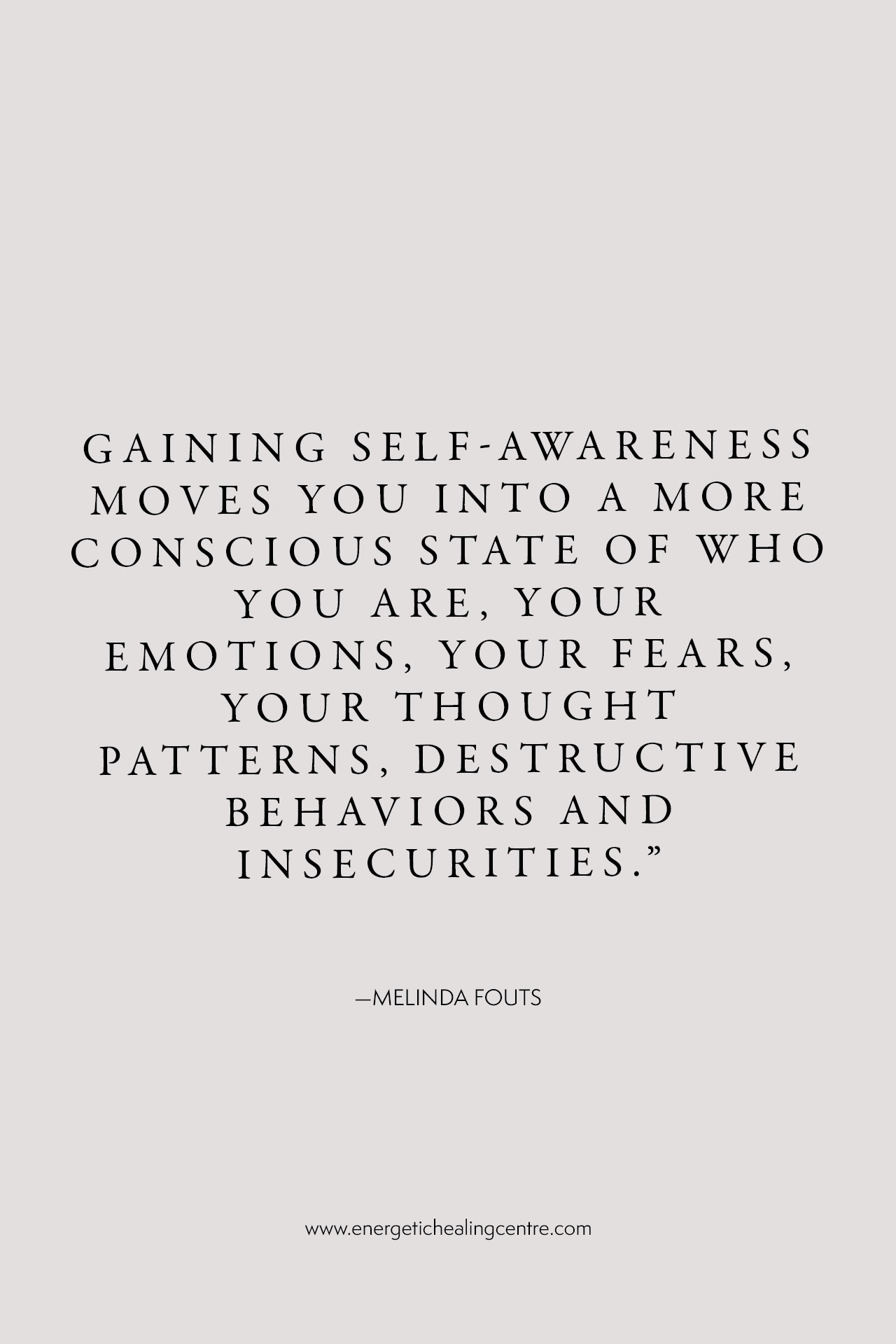 Quote on gaining self awareness