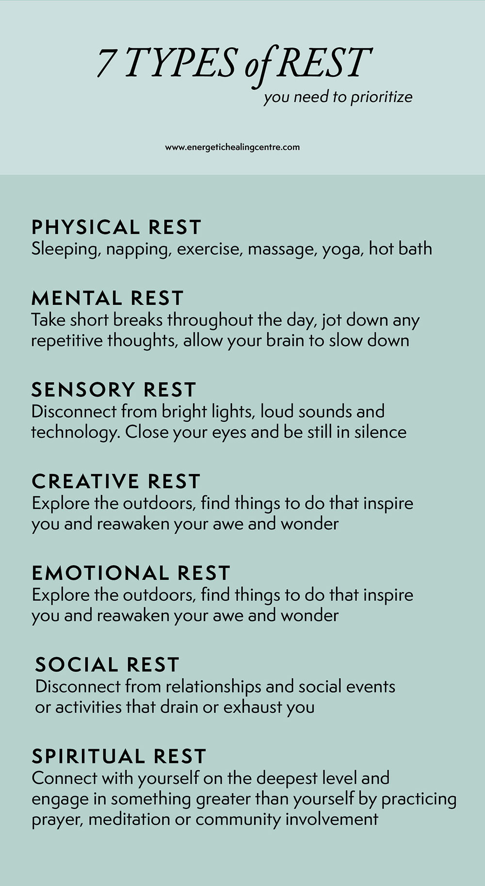 7 types of rest and relaxation you should prioritize