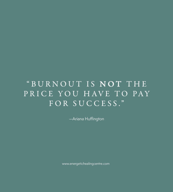 Burnout is not the price you have to pay for success
