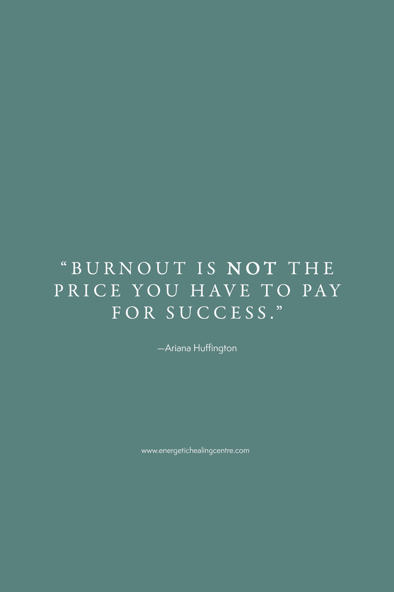 Burnout is not the price you have to pay for success